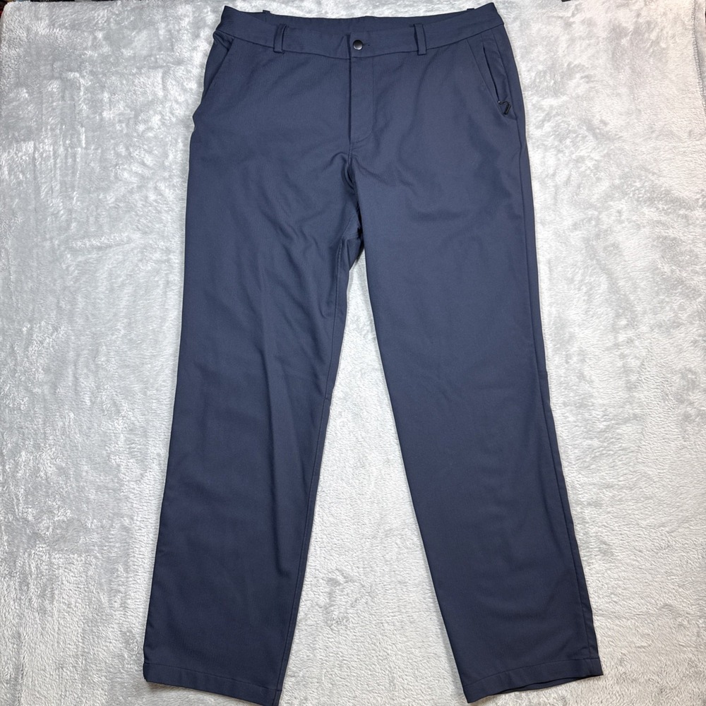 Lululemon Golf Pants Men 40 (Fits 38X33) Navy Blue Nylon Regular Fit
